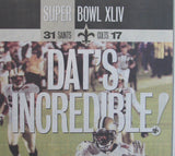 The Times Picayune Newspaper Saints Super Bowl XLIV Champs Framed 136613