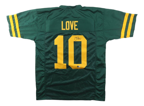 Jordan Love Green Bay Signed Alternate Green Football Jersey BAS ITP