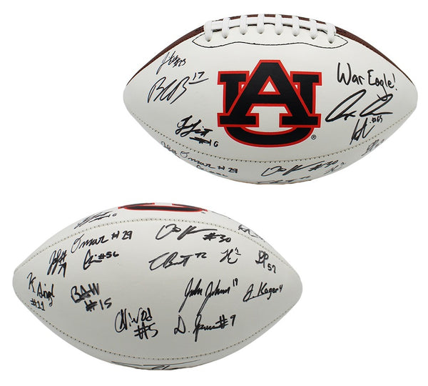 Jo Simmons Cole Best Signed Auburn Tigers 26 Starting Offense Nike 24/7 Football