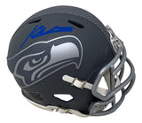 Kenneth Walker III Signed Seattle Seahawks Slate Mini Speed Helmet Fanatics