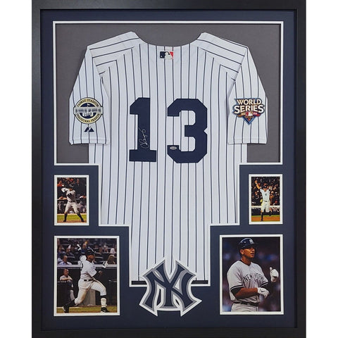 Alex Rodriguez Autographed Signed Framed New York Yankees Jersey STEINER