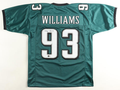 Milton Williams Signed Philadelphia Eagles Jersey (Beckett) Super Bowl LIX Champ