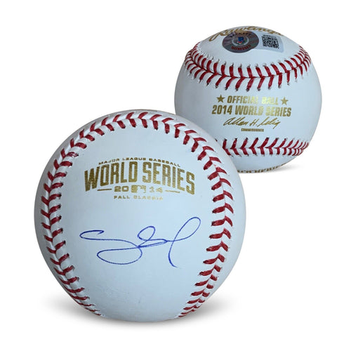 Pablo Sandoval Autographed 2014 World Series Signed Baseball Beckett COA + Case