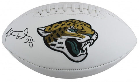 Fred Taylor Signed Jacksonville Jaguars Logo Football (Beckett) 1998 1st Rnd Pck