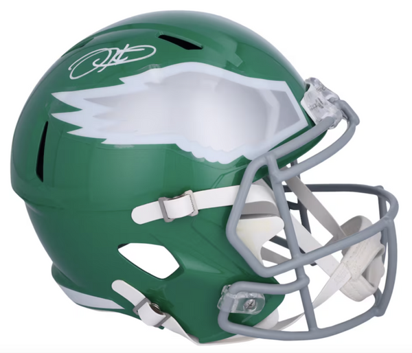 Jalen Hurts Autographed Eagles Throwback Full Size Speed Helmet Fanatics