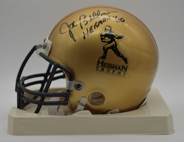 Joe Bellino 1960 Heisman Winner Navy Signed Mini Helmet JSA 212252