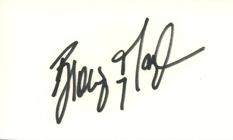 Browning Nagle Autographed/Signed New York Jets Index Card BAS 45345