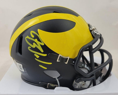 Blake Corum Signed Michigan Wolverine Speed Mini-Helmet (Beckett) Senior RB