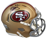 49ers Patrick Willis Authentic Signed Speed Mini Helmet w/ Case BAS Witness