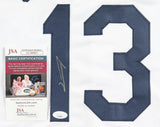 Junior Caminero Signed Tampa Bay Rays Jersey (JSA COA) 2025 Rookie 3rd Baseman