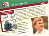Jim McGovern Autographed 1991 Pro Set #155 Trading Card Beckett 44876