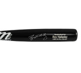 Roy Halladay Signed Philadelphia Phillies Marucci Black MLB Bat