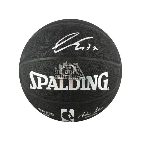 Luka Doncic Autographed Black Spalding Basketball - Fanatics