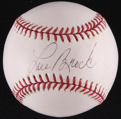 Lou Brock Signed Baseball (JSA COA) St Louis Cardinals O.F. / 938 Stolen Bases