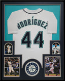 FRAMED SEATTLE MARINERS JULIO RODRIGUEZ AUTOGRAPHED SIGNED JERSEY JSA COA
