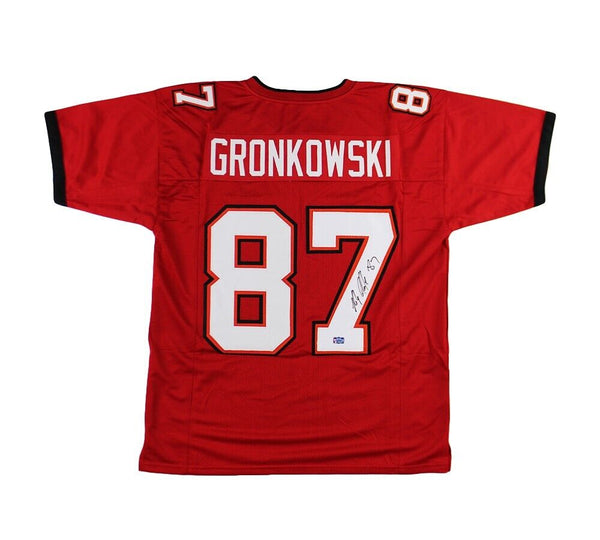 Rob Gronkowski Signed Tampa Bay Custom Red Jersey