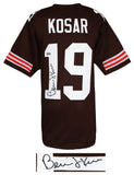 Bernie Kosar Signed Brown Custom Football Jersey - (BECKETT COA)