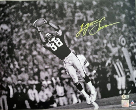Lynn Swann Autographed Pittsburgh Steelers B&W 16x20 Photo Beckett Witnessed
