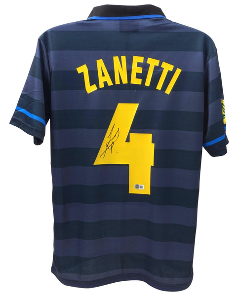 Javier Zanetti Signed Inter Milan Nike Authentic Jersey (Beckett) Full-Back