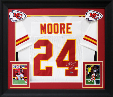 Skyy Moore Authentic Signed White Pro Style Framed Jersey Autographed BAS Wit