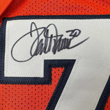 Framed Autographed/Signed Terrell Davis 33x42 Denver Orange Jersey BAS COA