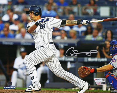 Gary Sanchez Signed New York Yankees Hitting 8x10 Photo - (Fanatics COA)