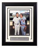 Al Kaline Brooks Robinson Signed Framed 8x10 MLB Baseball Photo BAS
