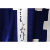 Odell Beckham Autographed/Signed Pro Style Blue XL Jersey OROY 14 Beckett 51416