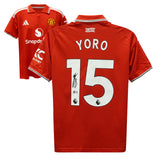 Leny Yoro Signed Manchester United 2026-27 Soccer Jersey #15 with Beckett COA