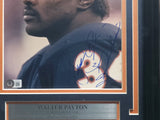 Walter Payton Autographed Framed 8x10 Photo Bears "Sweetness" Beckett #AC95520