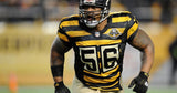 LaMarr Woodley Signed Pittsburgh Steelers Bumblebee Throwback Jersey (TSE COA)