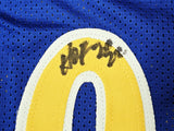 WARRIORS RUN TMC AUTOGRAPHED BLUE JERSEY 3 SIGS MULLIN HARDAWAY HOF BECKETT