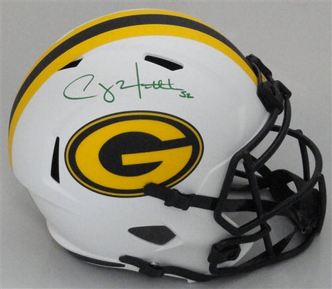 Packers CLAY MATTHEWS Signed Riddell Full Size LUNAR Replica Helmet AUTO - JSA