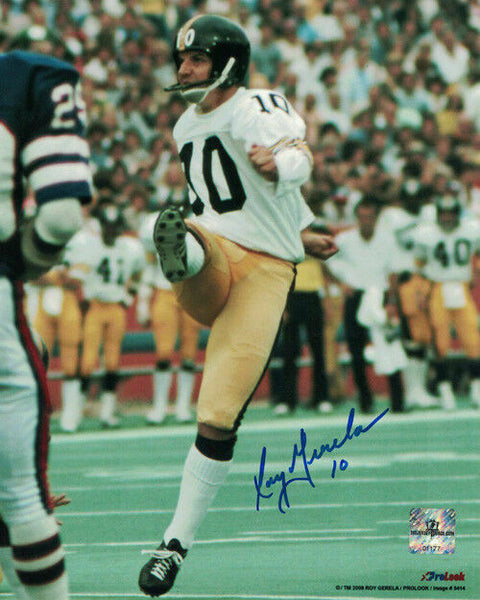 Roy Gerala Autographed/Signed Pittsburgh Steelers 8x10 Photo In Color 20000