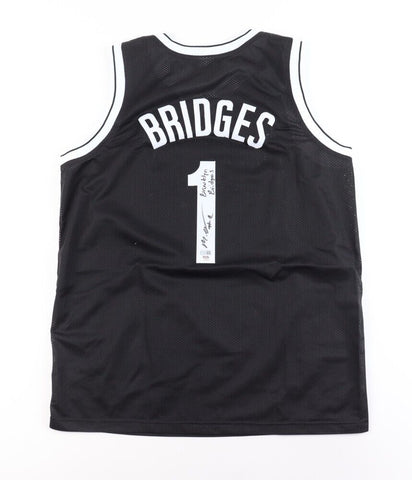 Mikal Bridges Signed Brooklyn Nets Jersey Inscribed "Brooklyn Bridges" (PSA COA)