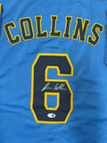 ISAAC COLLINS Brewers Outfielder Signed Custom Replica MKE CITY Jersey AUTO JSA