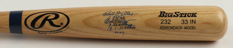 Bob Feller 2xSigned Rawlings Adirondack Big Stick Pro Baseball Bat / 2xInscribed