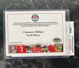 Chauncey Billups Autographed Denver Nuggets 8x10 Photo with Plaque JSA COA