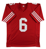 Malik Mustapha Authentic Signed Red Pro Style Jersey Autographed BAS