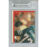 Tony Dorsett Autographed 1983 Topps Sticker Slabbed Trading Card Beckett 45921