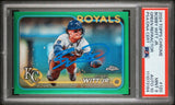 Bobby Witt Jr. Signed 2024 Topps Green Refractor #120 Card 9 Auto 10! PSA Slab