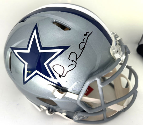 Cowboys HOF'er MICHAEL IRVIN Signed Full Size Speed AUTHENTIC Helmet AUTO - BAS