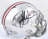 Jack Sawyer Autographed Ohio State Buckeyes Speed Mini Helmet - Beckett W Holo