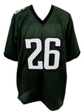 Saquon Barkley Signed/Auto Eagles Green Custom Football Jersey Beckett 191835