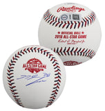 Rockies Nolan Arenado Signed 2018 All-Star Game Logo OML Baseball W/ Case JSA