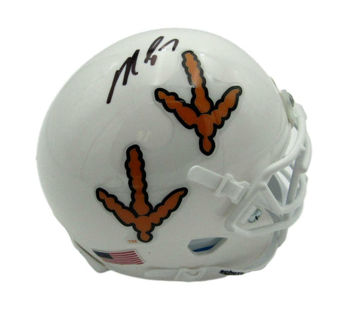 Michael Vick Virginia Tech Signed XP Gobbler Schutt Mini Helmet JSA 152601