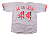 Elly De La Cruz Cincinnati Signed Gray Baseball Jersey BAS
