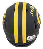 Packers Matthew Golden Signed Eclipse Speed Mini Helmet W/ Case BAS Witnessed