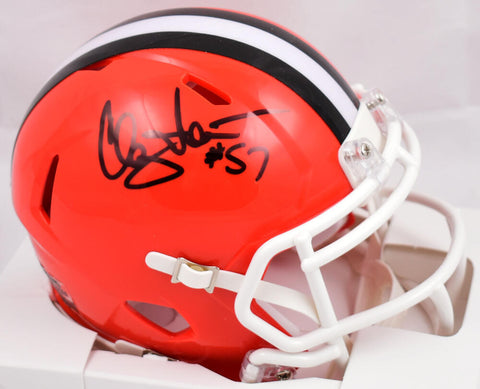 Clay Matthews Autographed Cleveland Browns 75-05 Speed Mini Helmet- Prova *Black