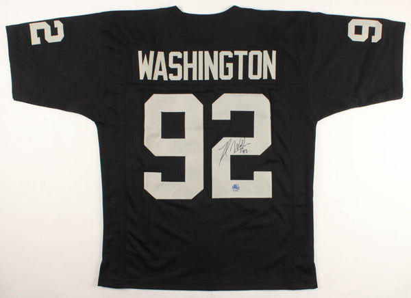 Ted Washington Signed Oakland Raiders Jersey (Pro Player Hologram) Nose Tackle